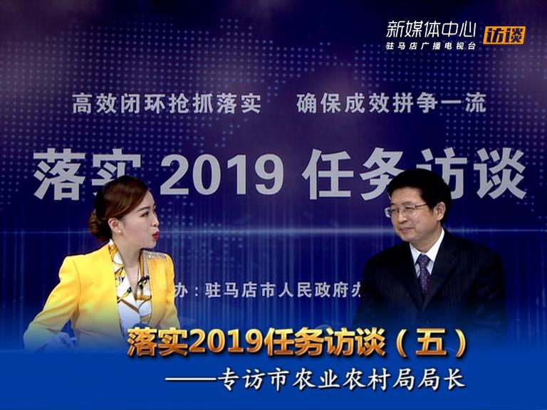 落實(shí)2019任務(wù)訪談--市農(nóng)業(yè)農(nóng)村局局長張中林