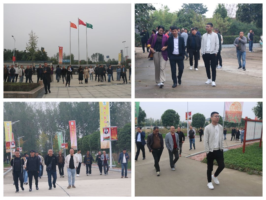 近50名企业家走进豫坡集团观摩考察并在首届中原种酒文化节到来之际率先“抢酒”