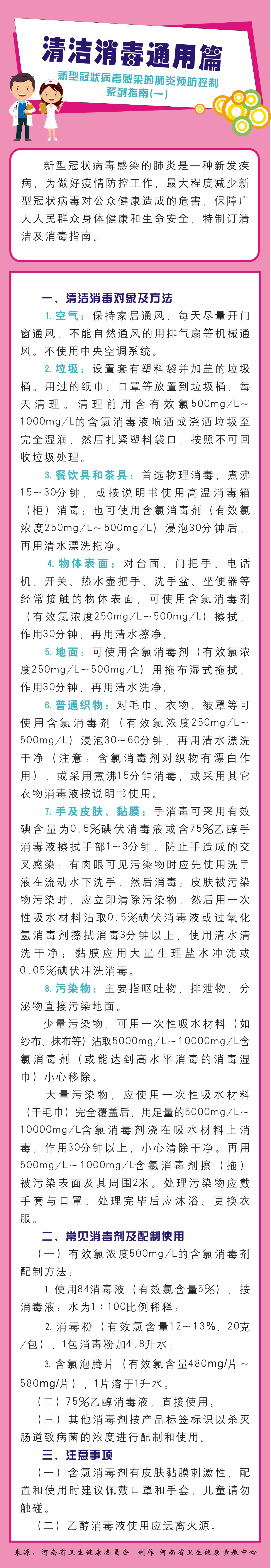 新型冠状病毒感染的肺炎预防控制系列指南（一）