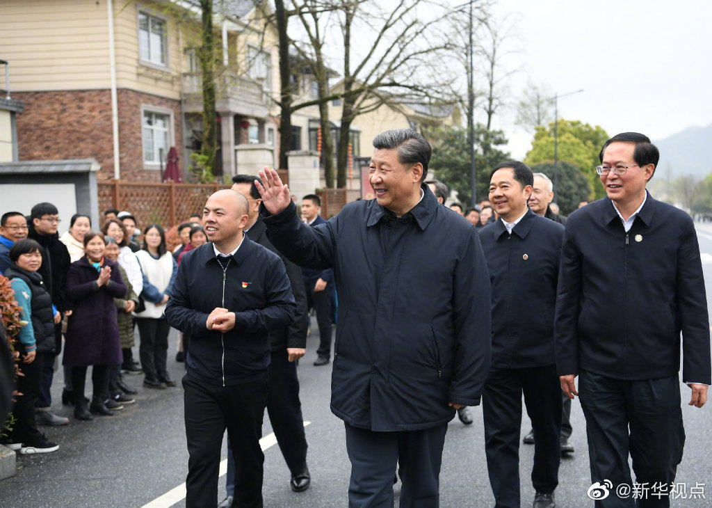 习近平在浙江省安吉县考察