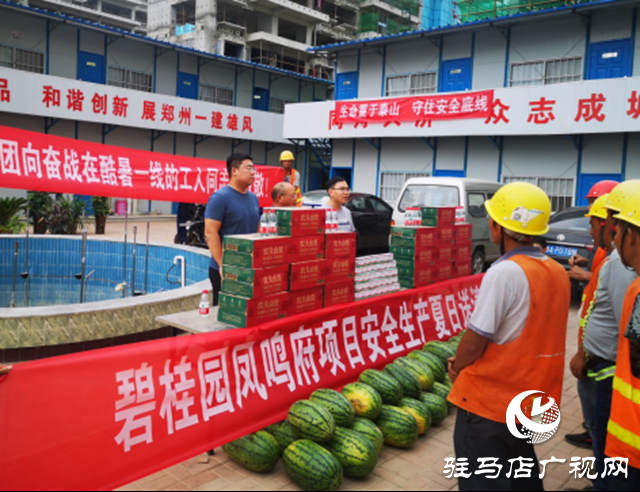 碧桂园凤鸣府项目开展安全生产送清凉活动
