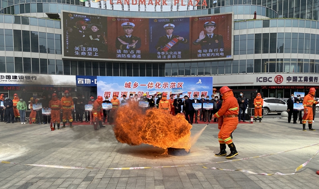 驻马店市消防救援支队示范区大队举办微型消防站业务技能比武竞赛