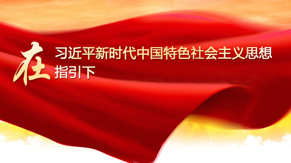 在习近平新时代中国特色社会主义思想指引下