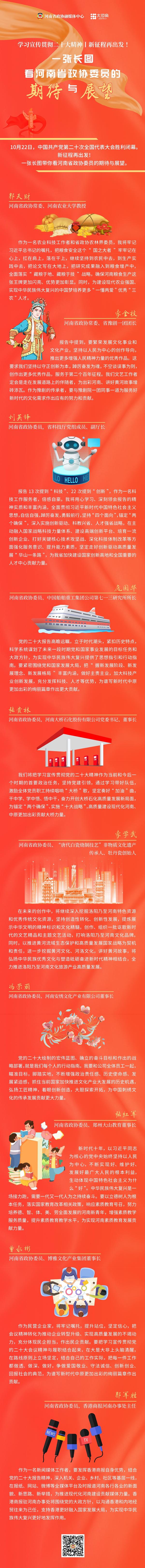  学习宣传贯彻二十大精神丨新征程再出发！一张长图看河南省政协委员的期待与展望