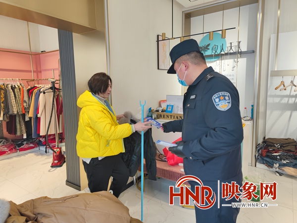 汝南县公安局新华街派出所深入辖区开展反恐宣传活动