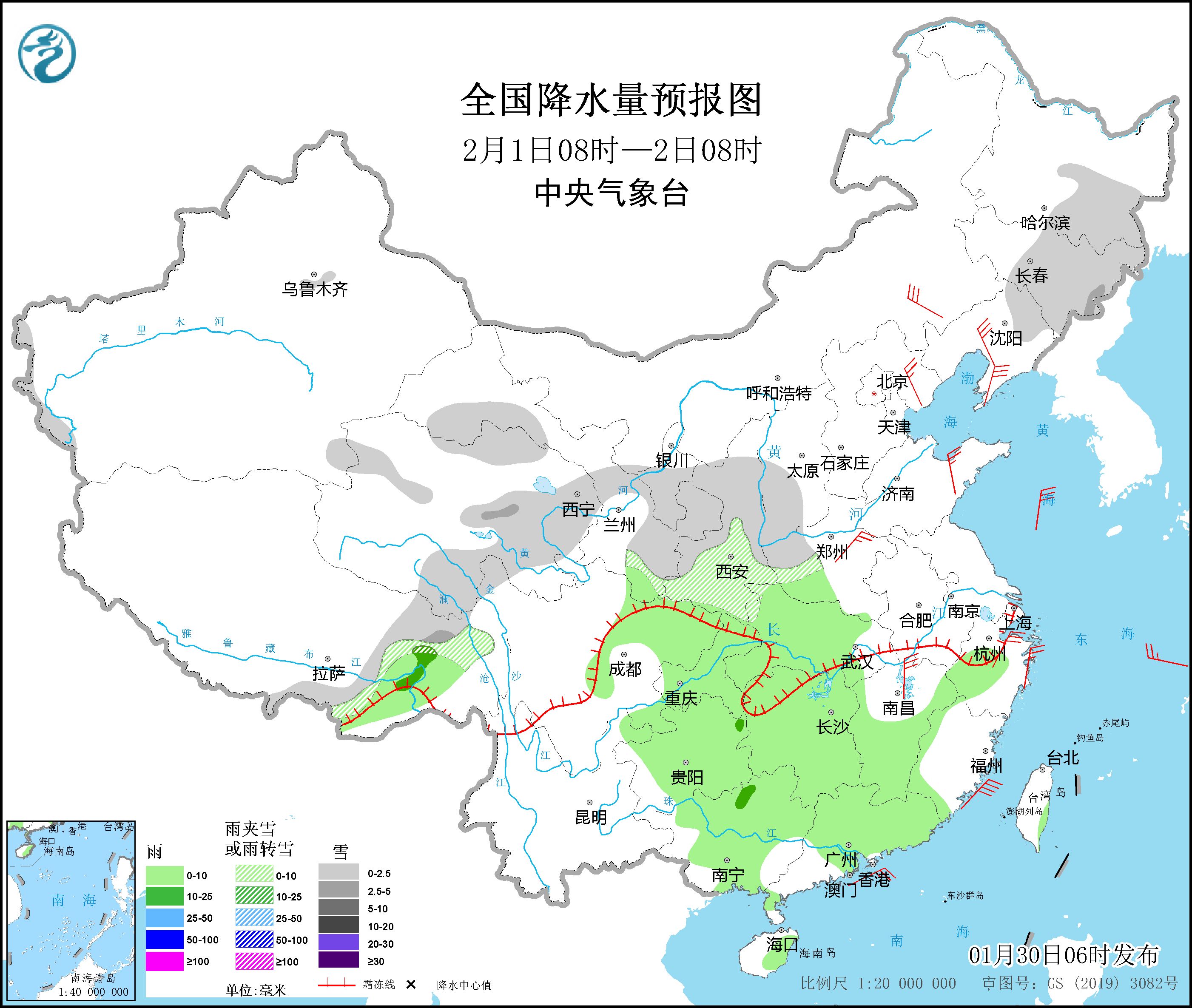 西藏西南部有较强降雪 冷空气将影响我国大部地区