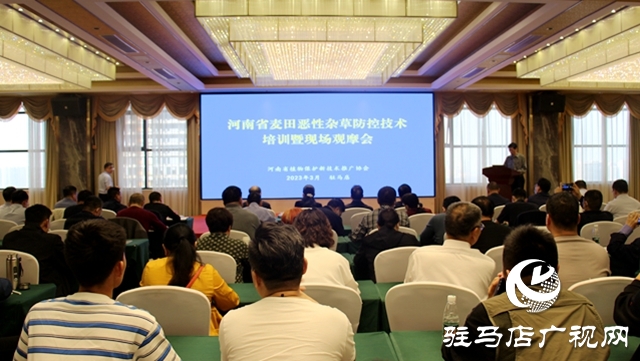 河南省麦田恶性杂草防控技术培训暨现场观摩活动在驻马店举行
