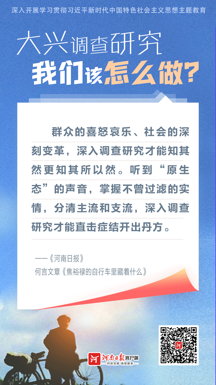 海报丨大兴调查研究，我们该怎么做？