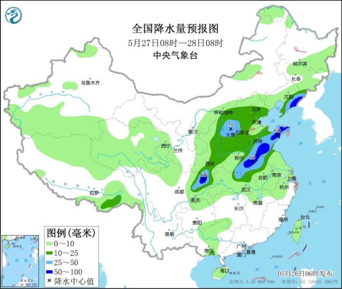 江汉黄淮等地将有较强降雨 我国北部和东部海域将有大雾