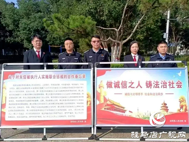 做诚信之人，铸法治社会——泌阳县人民法院开展执行专项宣传活动