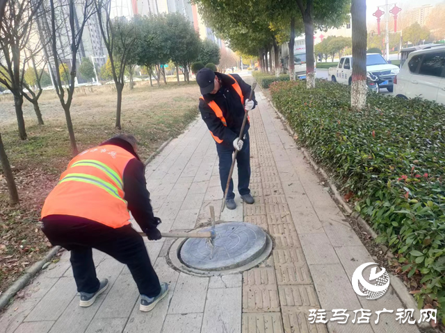 驻马店经济开发区积极开展雪后道路设施维护工作