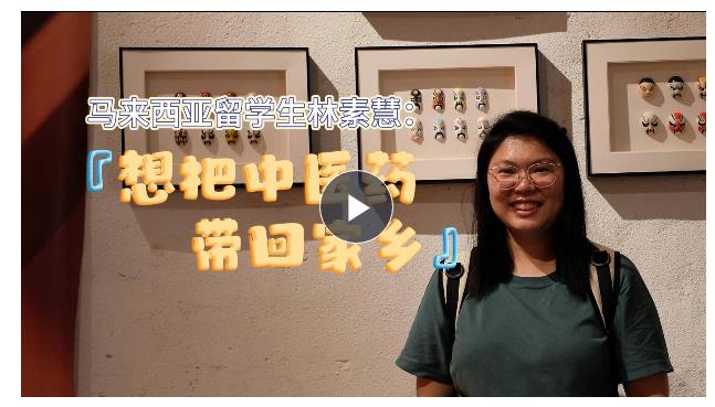 Global Talk④丨马来西亚留学生林素慧：想把中医药带回家乡