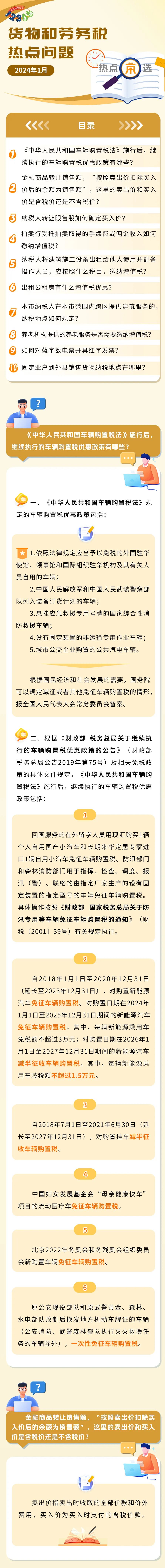 税务热点问题汇总！有关养老机构、车辆购置税、商品转让……