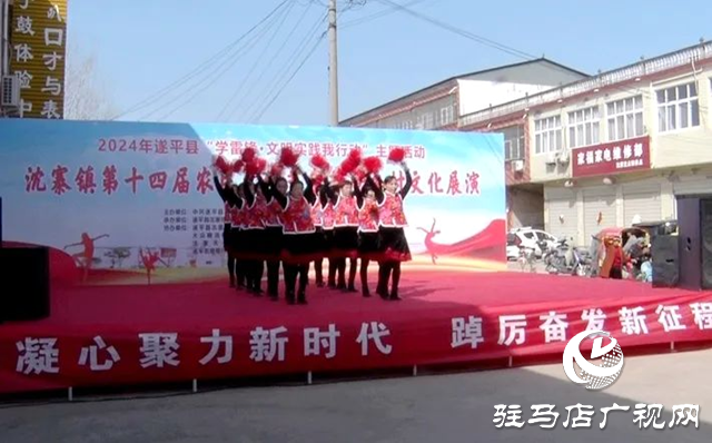 遂平县沈寨镇举行第十四届农民文化艺术节文艺大赛