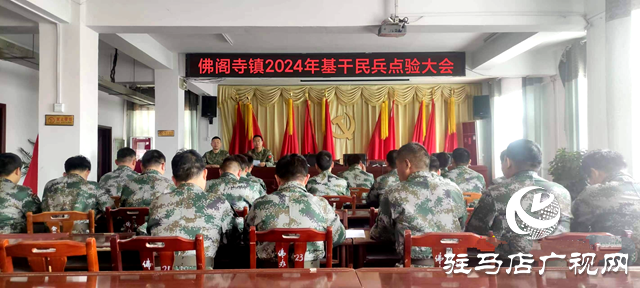 新蔡县佛阁寺镇召开2024年基干民兵点验大会