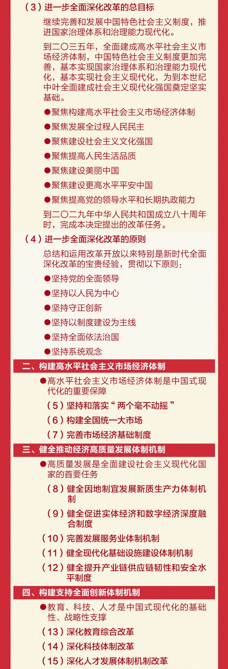 转存！60条要点速览二十届三中全会《决定》