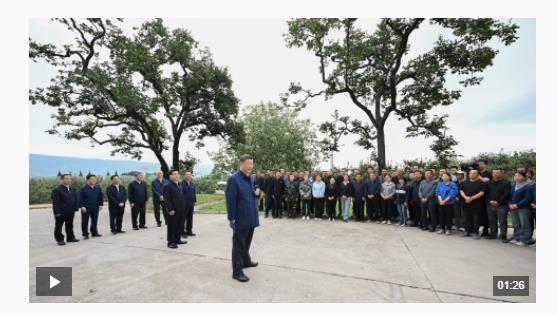 独家视频丨习近平在陕西宝鸡市和甘肃天水市考察调研