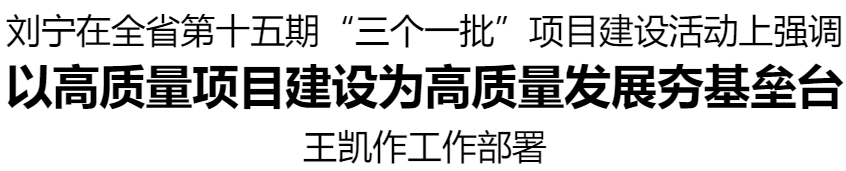 河南省第十五期“三个一批”项目建设活动举行