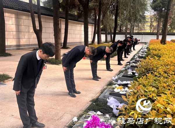  平舆公交组织党员干部开展“缅怀革命先烈，传承红色精神”主题党日活动