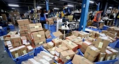 一季度中国快递业务量同比增长21.6%