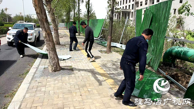 确山县住建局：迅速行动 全力恢复大风后市容市貌